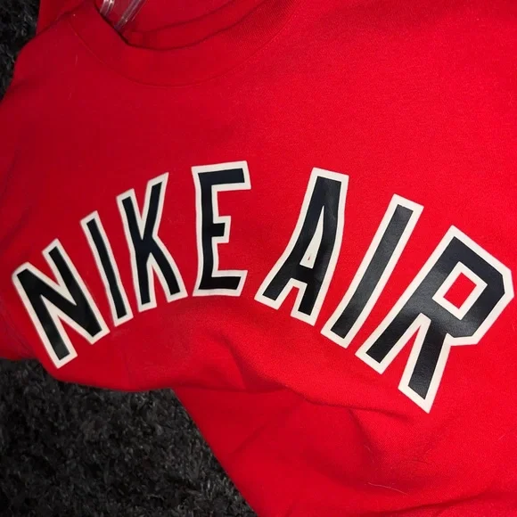 Men's Nike Air Knit Round Neck Sweatshirt Athleisure Casual Sports size XLT - Picture 4 of 5